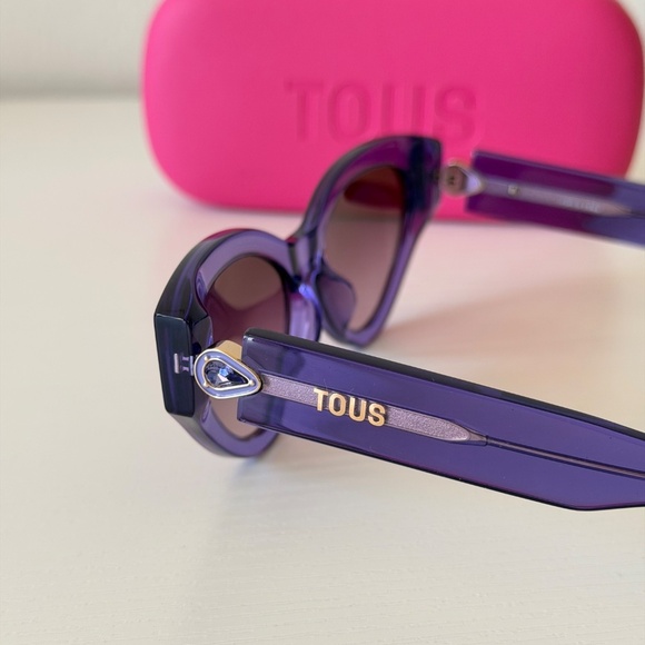 New, Tous Purple Sunglasses, STOB84S 08LA, Authentic